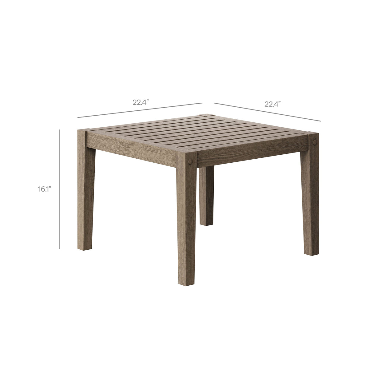 Northlake 3-Piece Outdoor Patio Teak Wood Furniture Set
