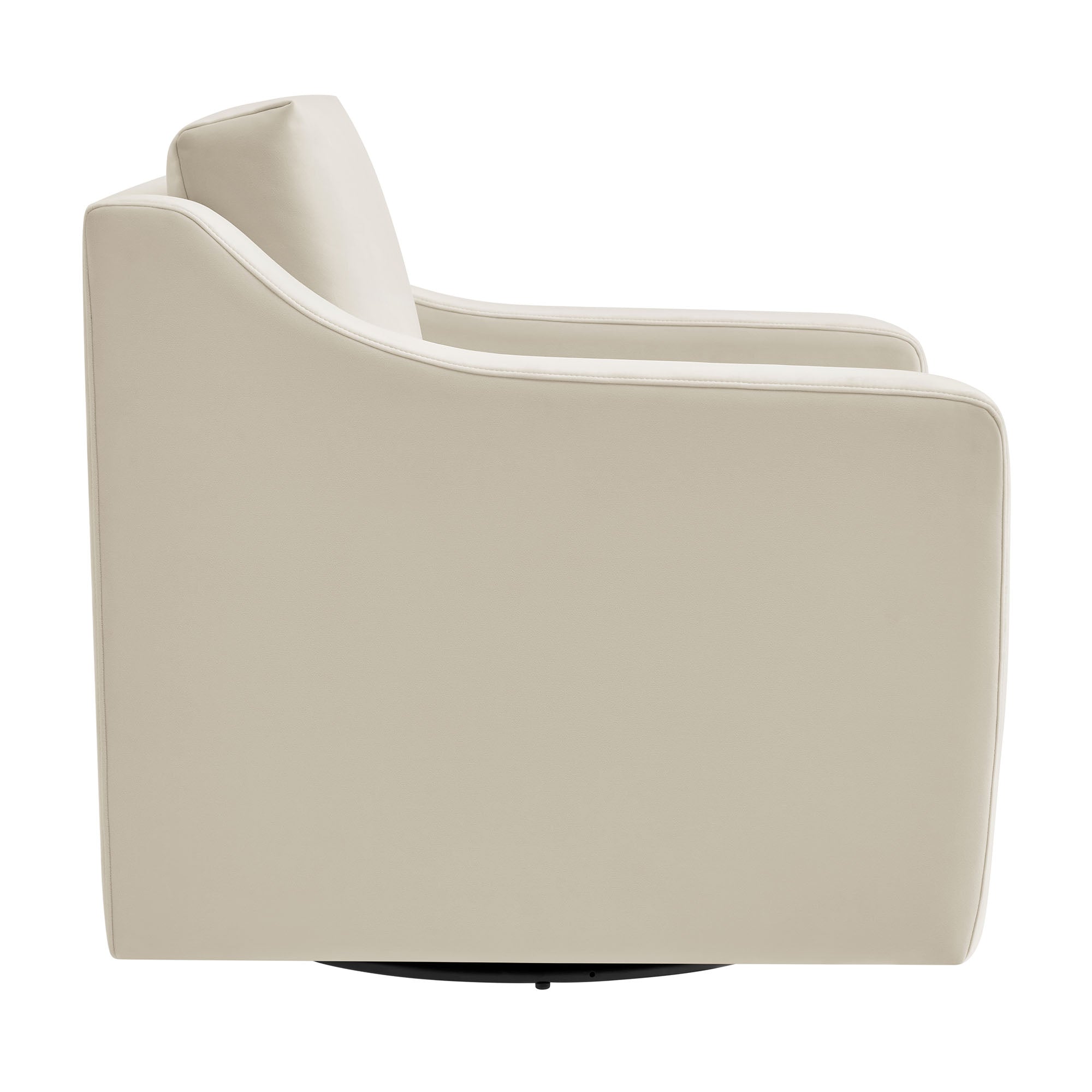 Liora Performance Velvet Swivel Armchair
