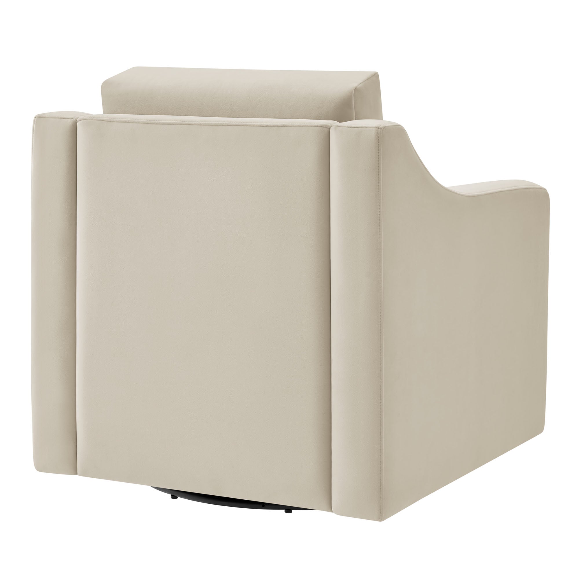 Liora Performance Velvet Swivel Armchair