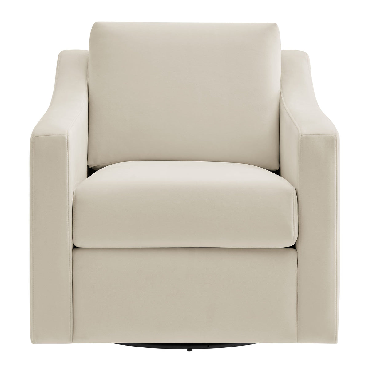 Liora Performance Velvet Swivel Armchair