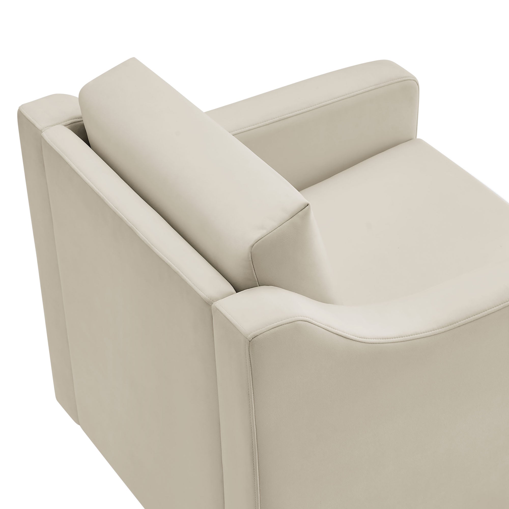Liora Performance Velvet Swivel Armchair