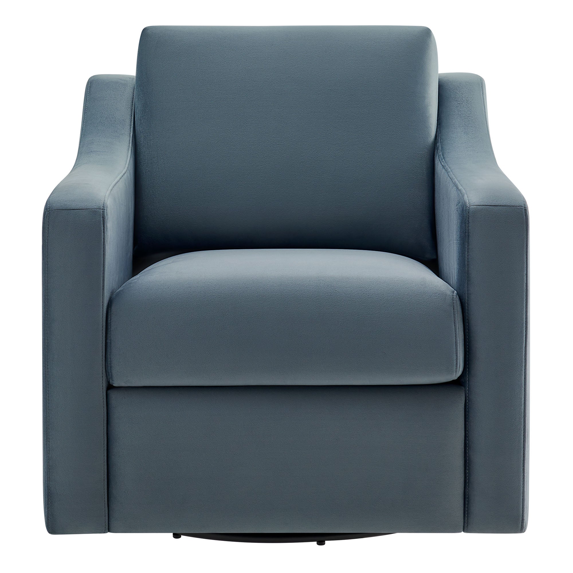 Liora Performance Velvet Swivel Armchair