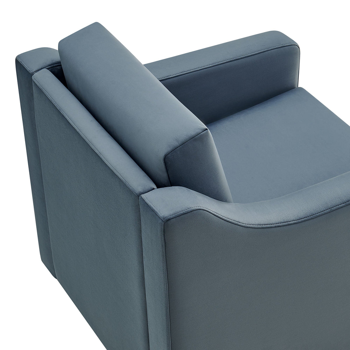 Liora Performance Velvet Swivel Armchair