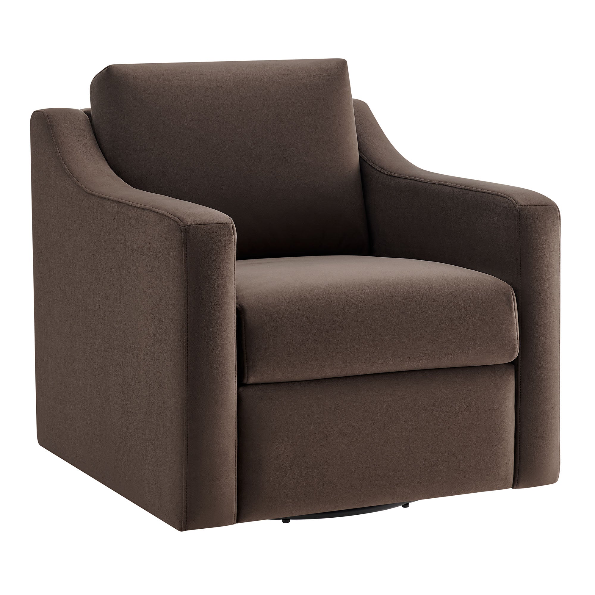Liora Performance Velvet Swivel Armchair