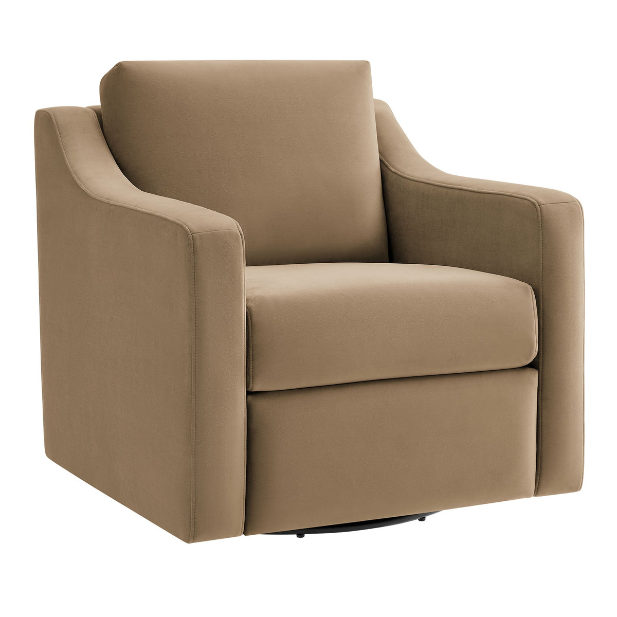 Liora Performance Velvet Swivel Armchair