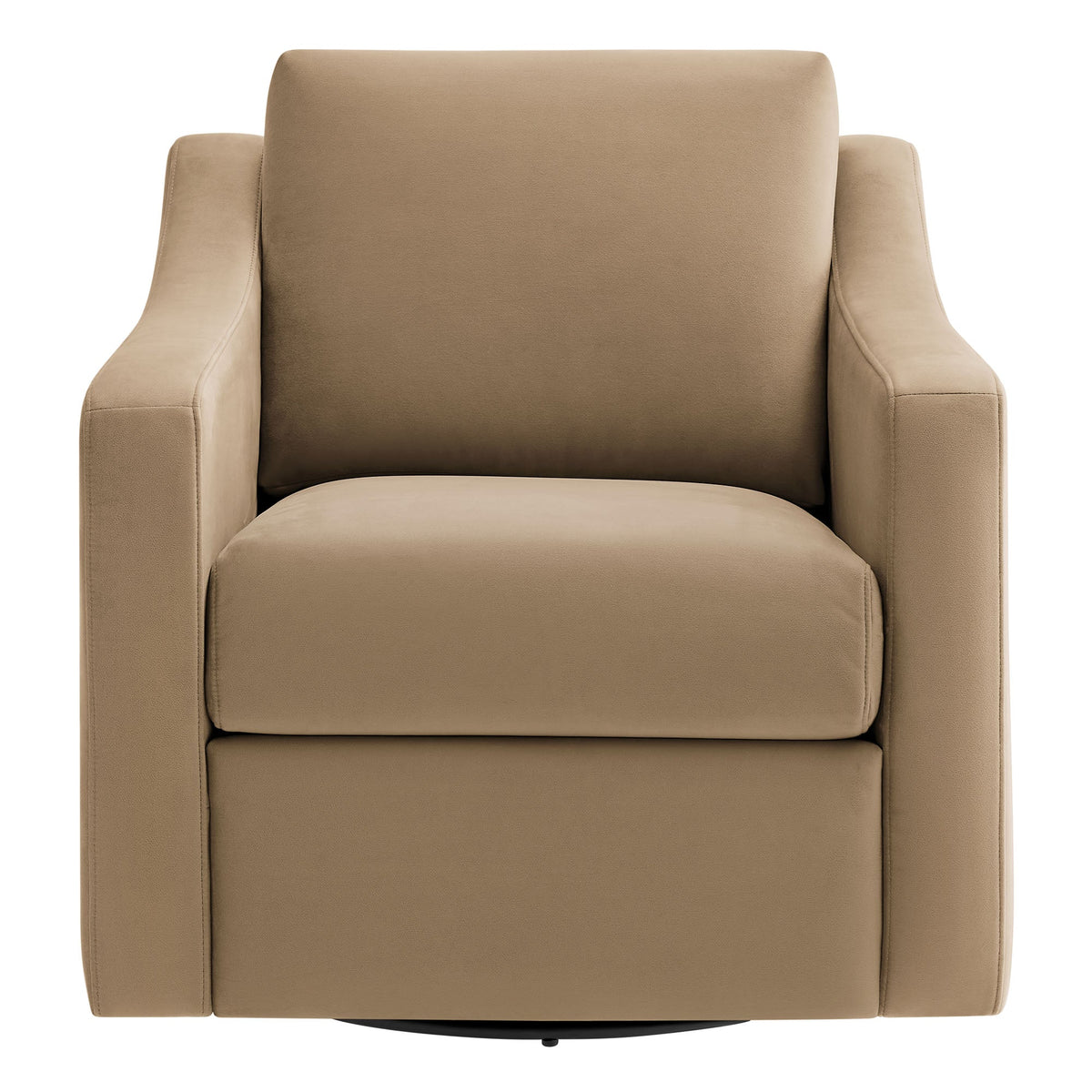 Liora Performance Velvet Swivel Armchair