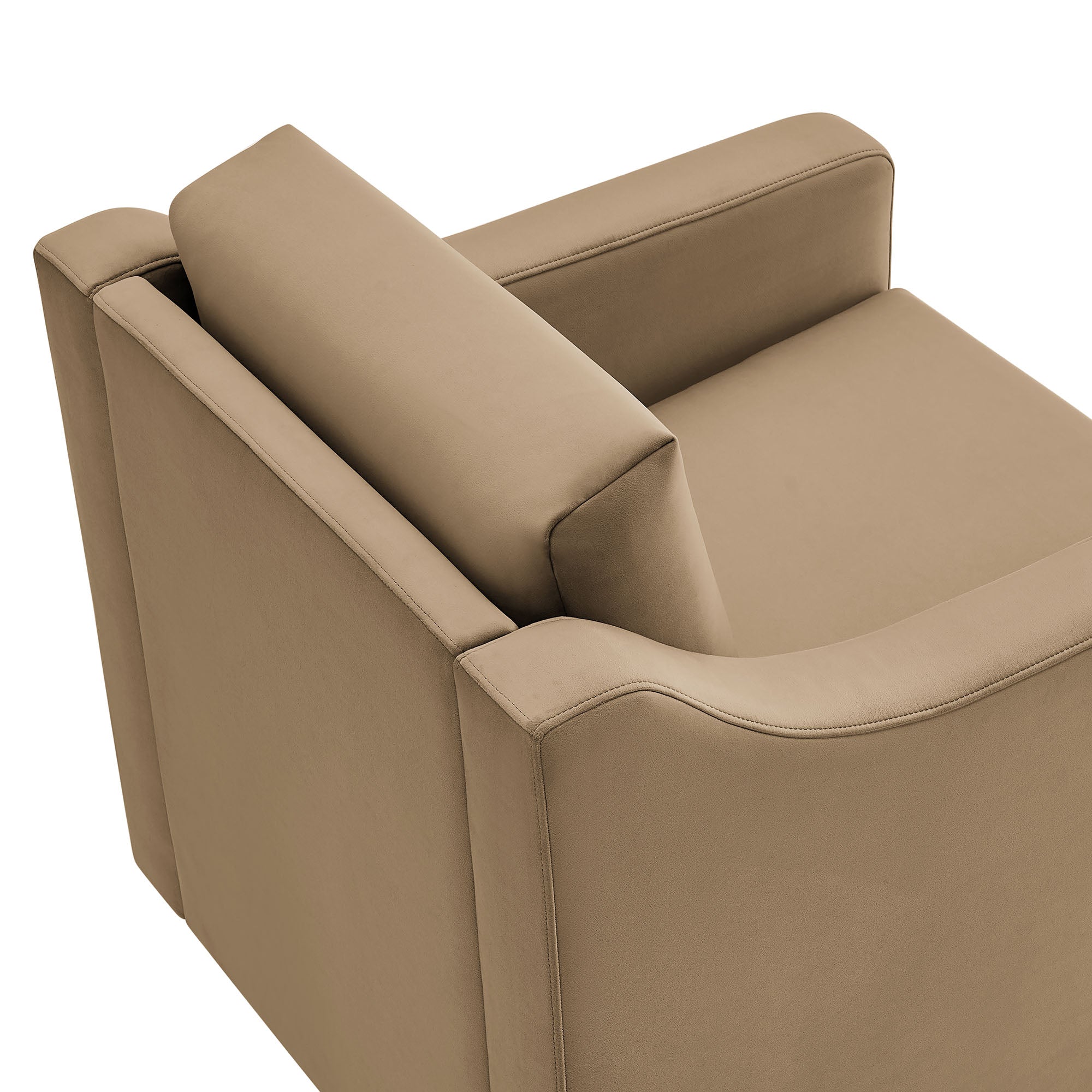 Liora Performance Velvet Swivel Armchair
