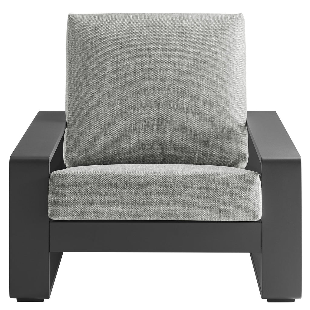 Lirienne Outdoor Patio Aluminum Faux Wood Armchairs Set of 2 by Modway