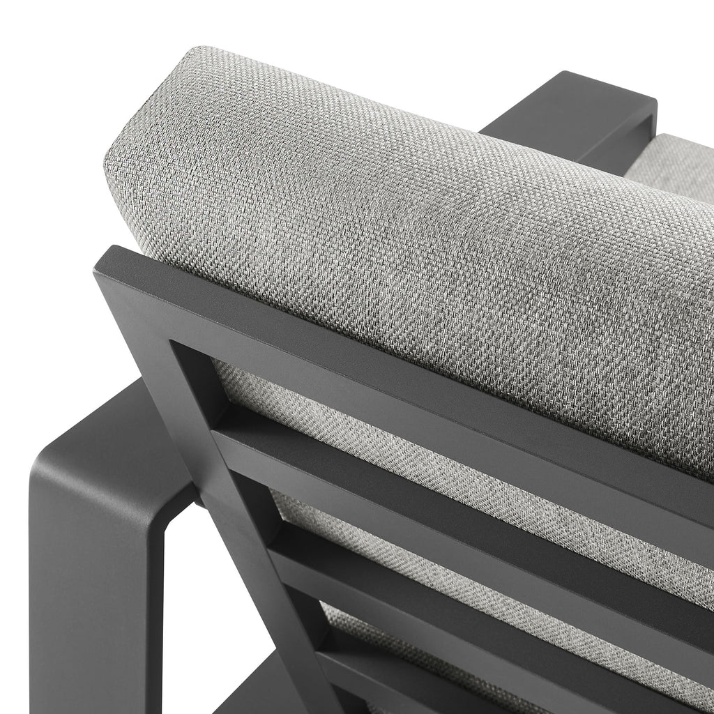 Lirienne Outdoor Patio Aluminum Faux Wood Armchairs Set of 2 by Modway