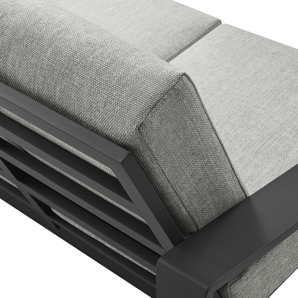 Lirienne Outdoor Patio Aluminum Loveseat by Modway