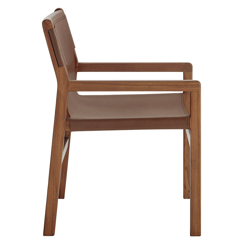 Sonora Leather Dining Chair by Modway