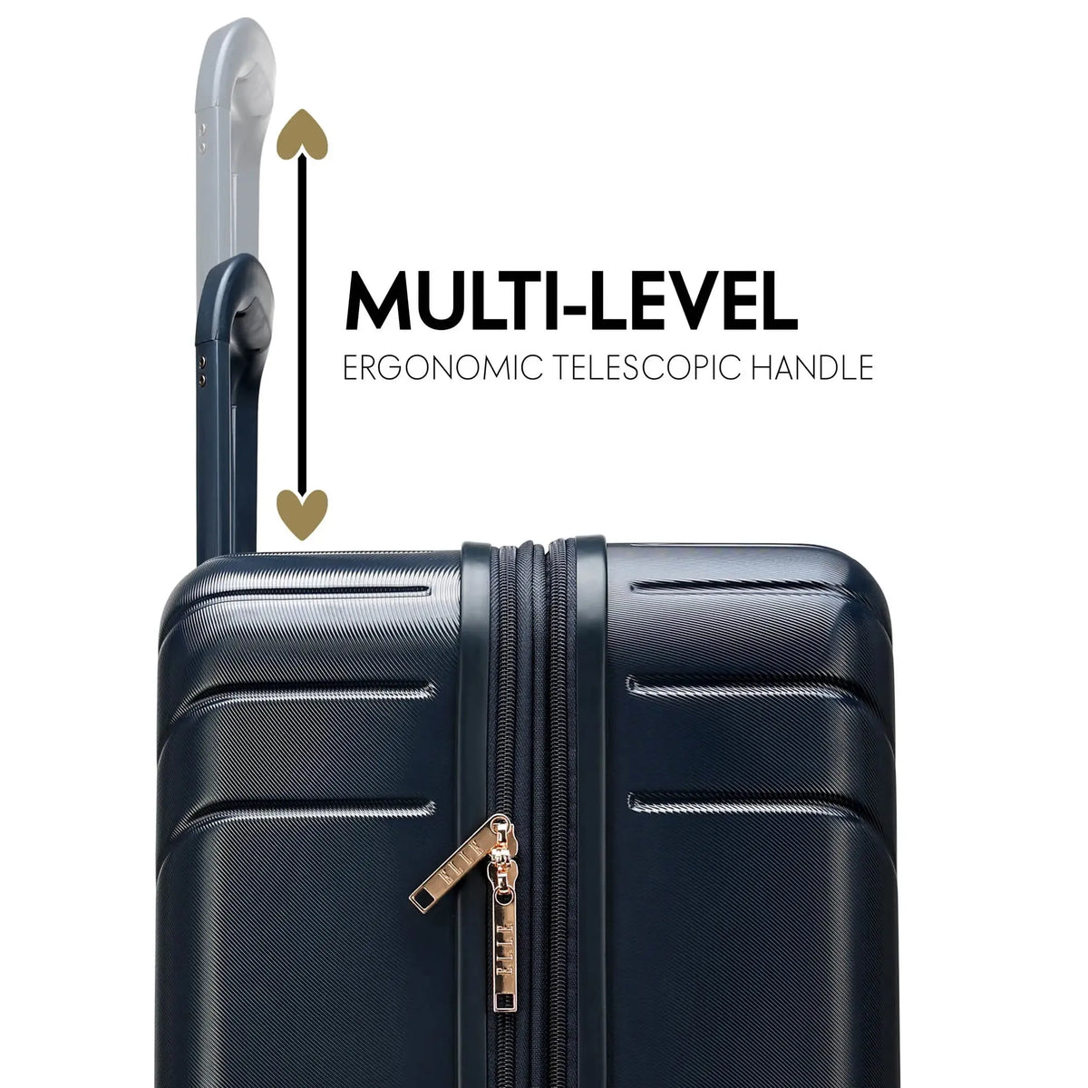 Louvre 2 Piece Expandable Polycarbonate Luggage Set