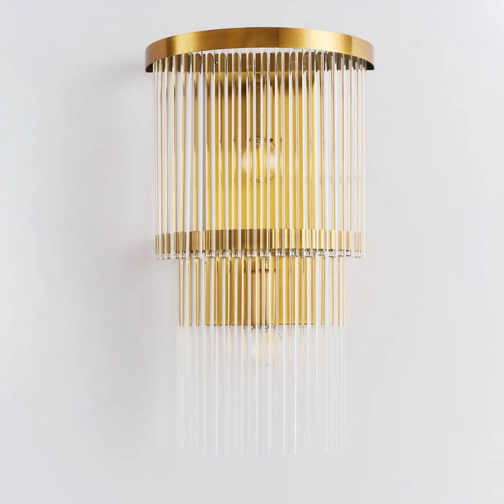 East Antique Brass Finish Wall Lamp