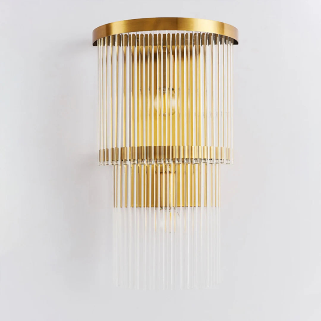 East Antique Brass Finish Wall Lamp