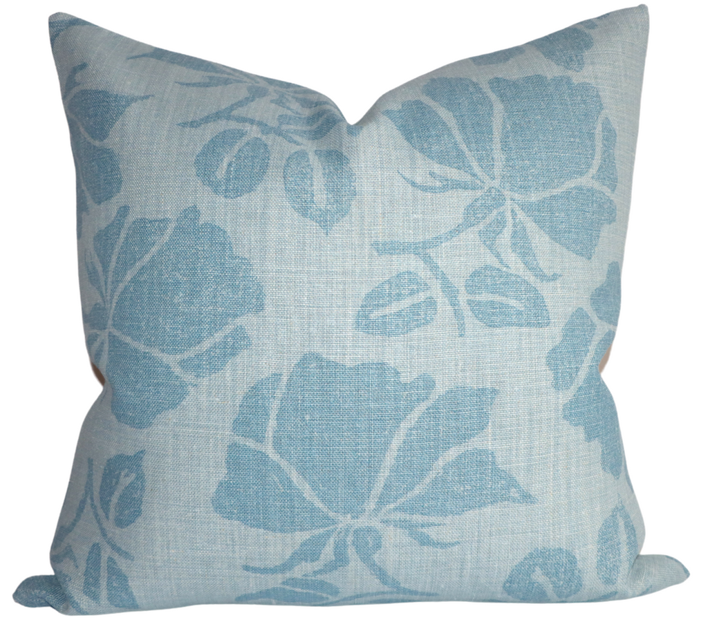 Emilia Pillow Cover in Blue, Peter Dunham Textiles