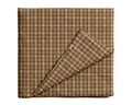 Brown Plaid Crib Quilted Blanket