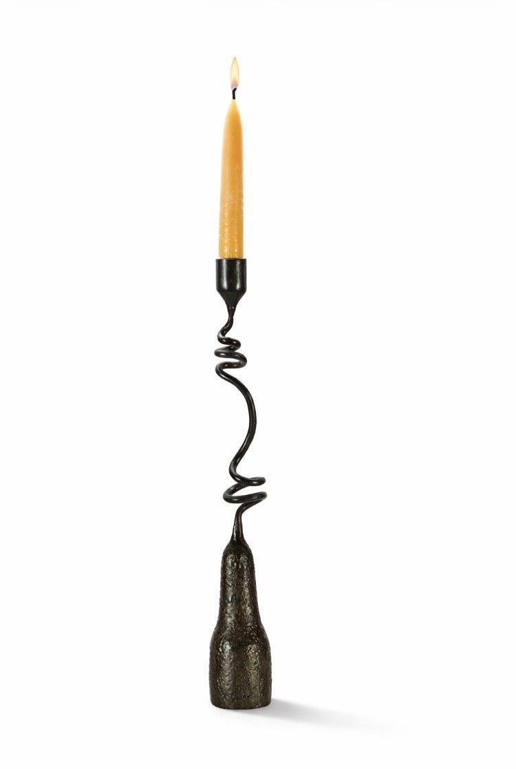 Friends Candle Holder — Handmade Iron Sculptural Piece (Individual)