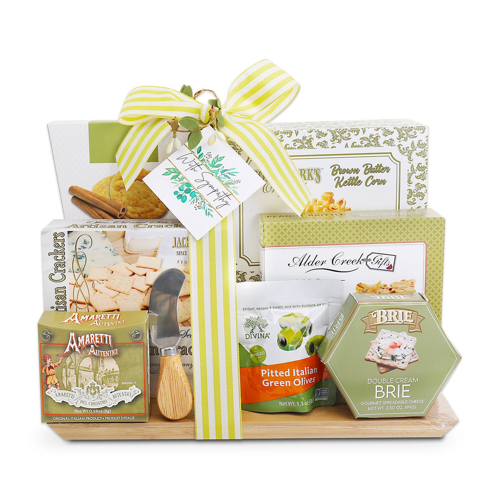 With Sympathy Cutting Board Gift Set
