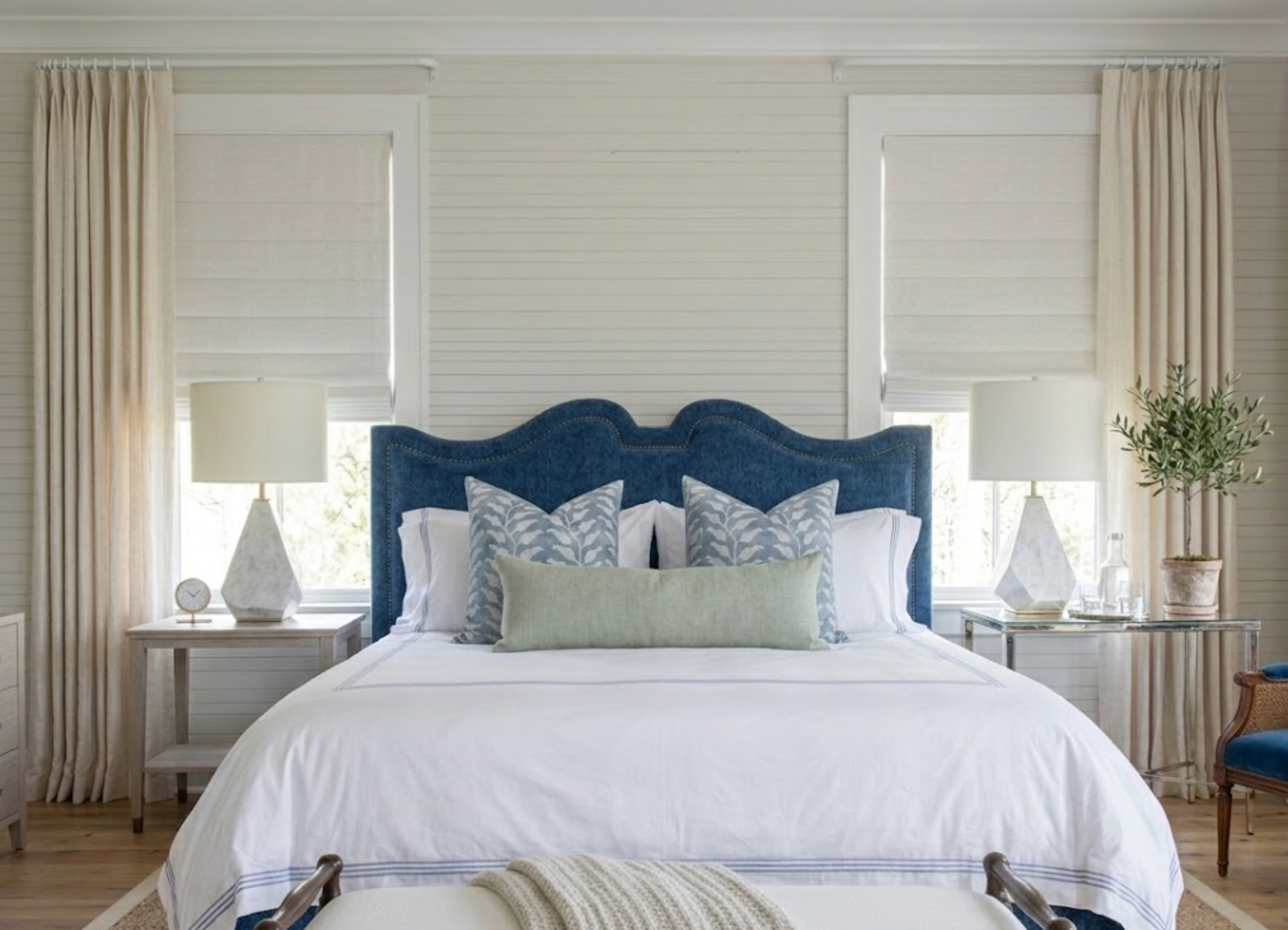 Folio Pillow Cover in Lake Blue, Susan Connor Textiles