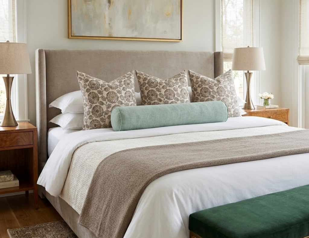 Freedia Pillow Cover in Sepia, Susan Connor Textiles