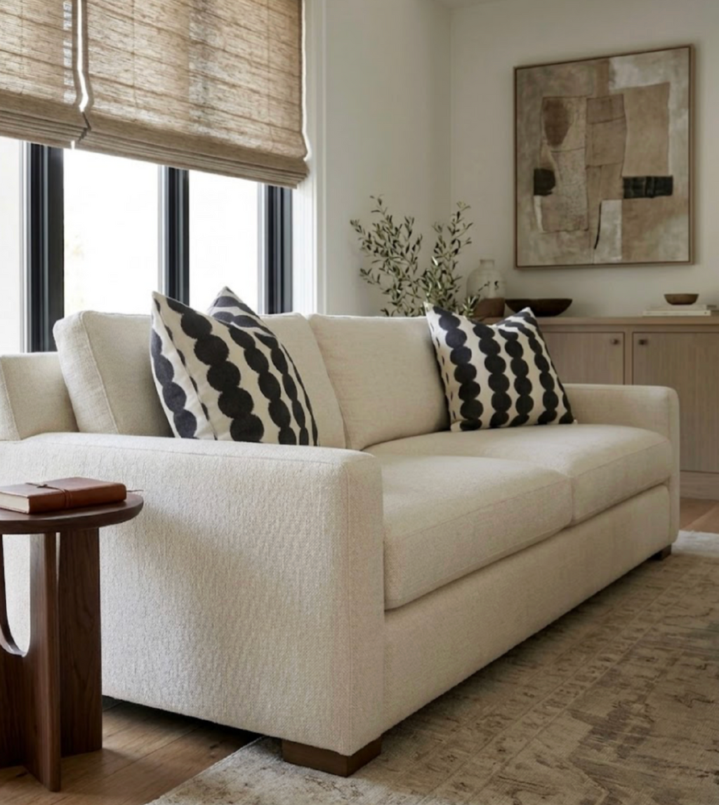 Full Circle Pillow Cover in Faded Black, Schumacher Textiles