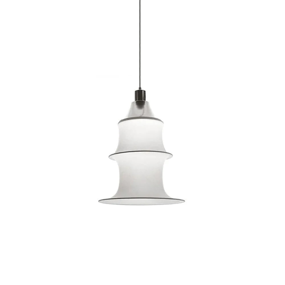 Sculptural Fabric Pendant Light
