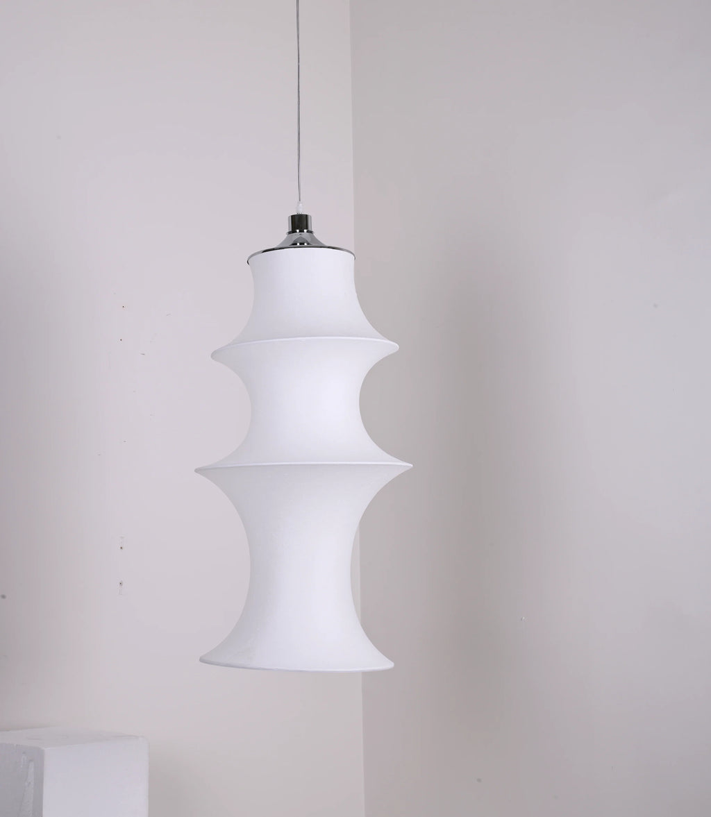 Sculptural Fabric Pendant Light