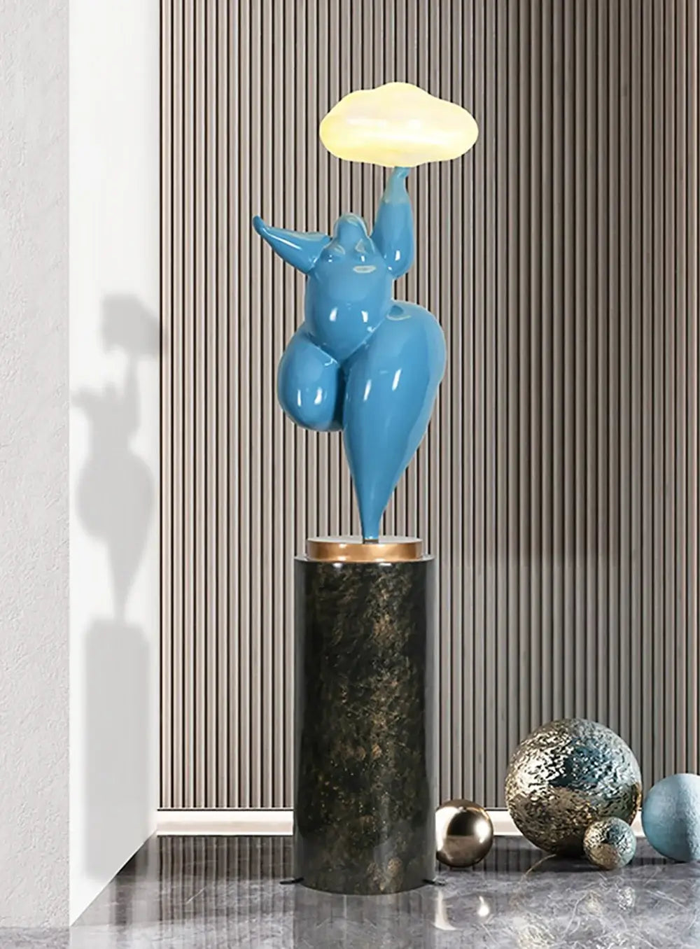 Figure Sculpture Rylight Cloud Floor Lamp