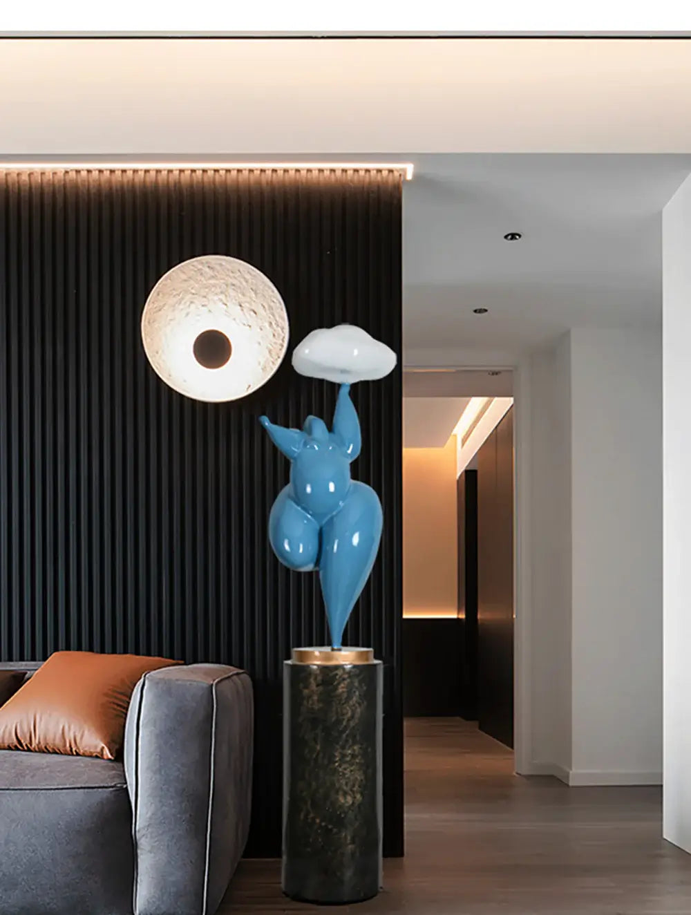 Figure Sculpture Rylight Cloud Floor Lamp
