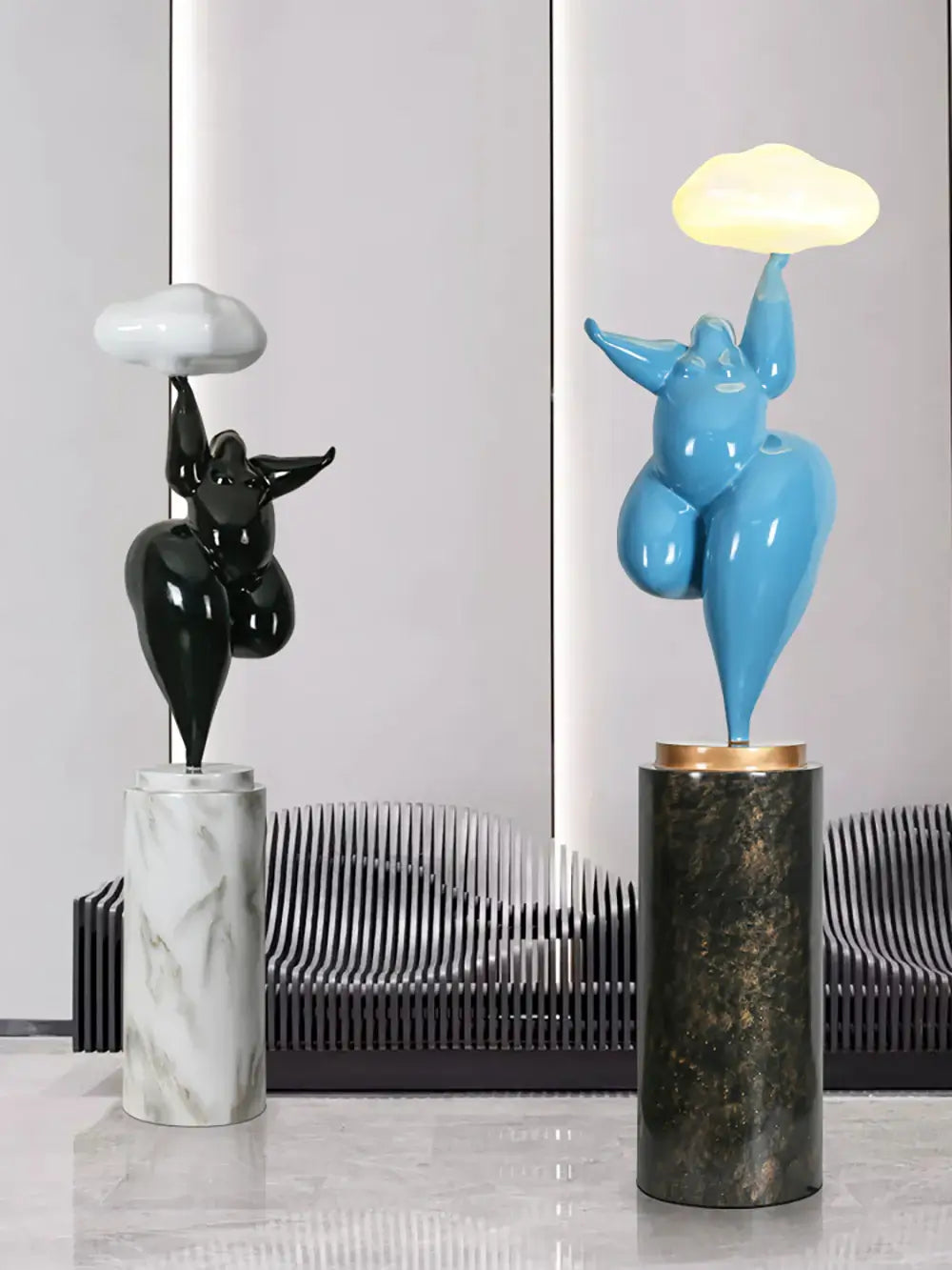 Figure Sculpture Rylight Cloud Floor Lamp