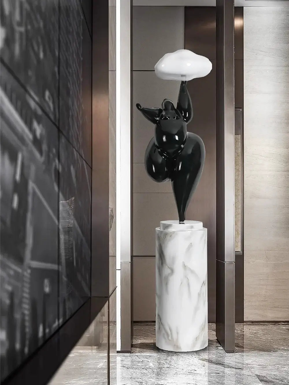 Figure Sculpture Rylight Cloud Floor Lamp