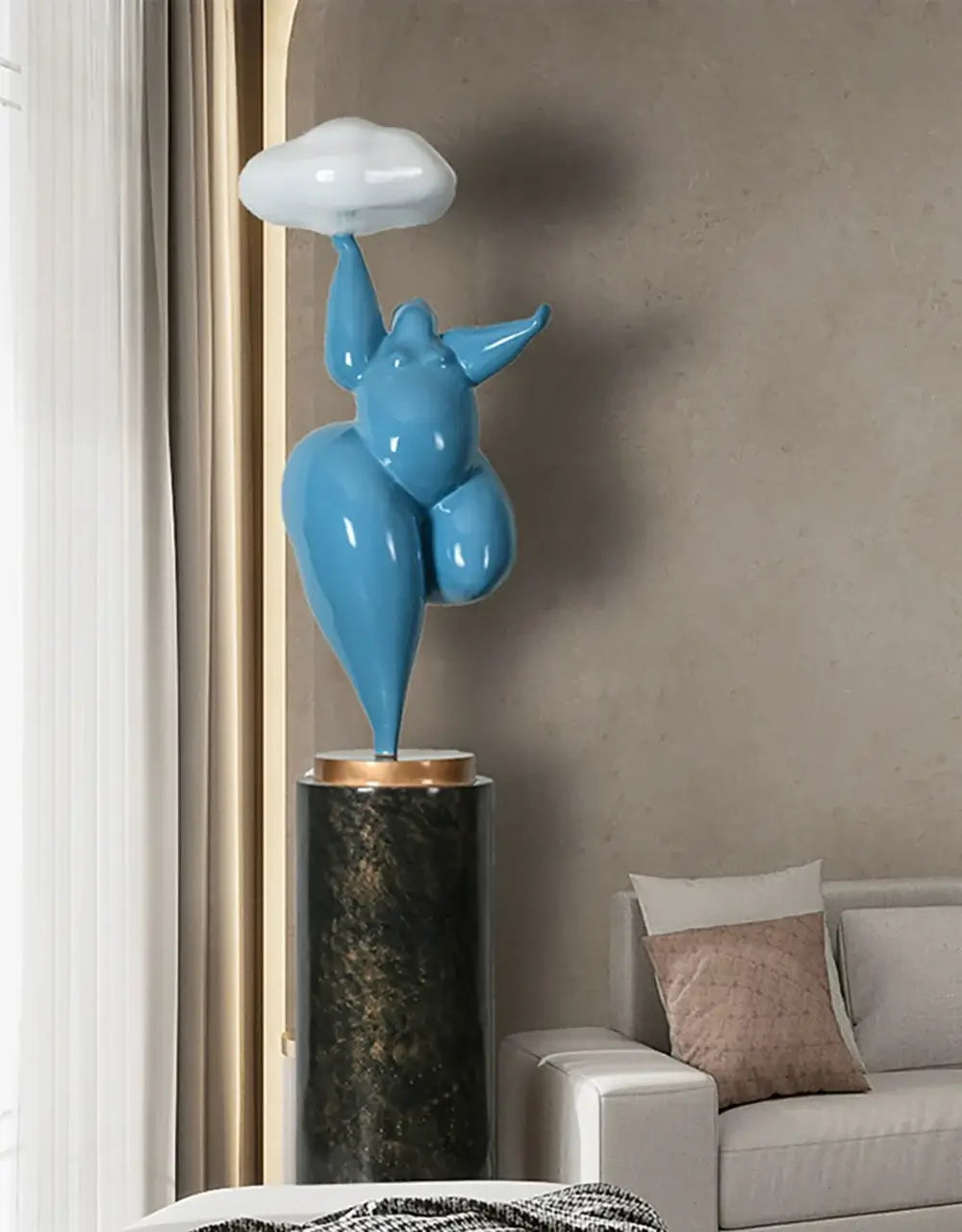 Figure Sculpture Rylight Cloud Floor Lamp