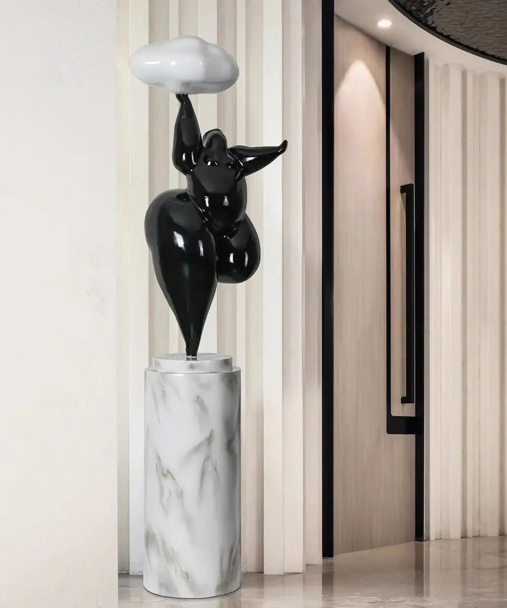 Figure Sculpture Rylight Cloud Floor Lamp