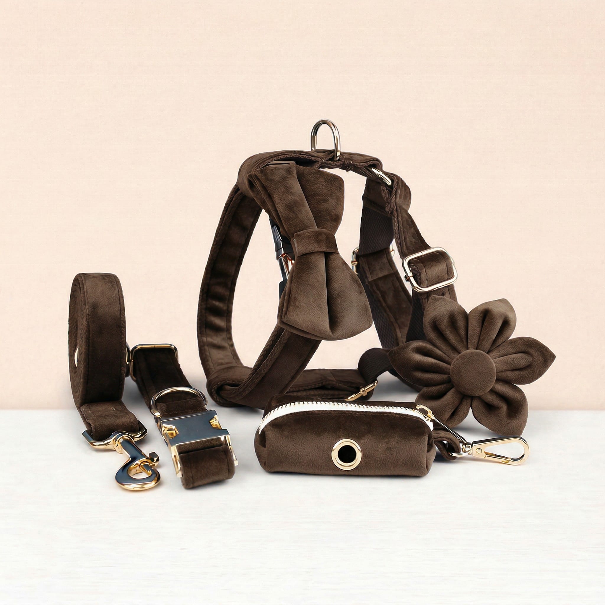 Dark Brown Velvet Set