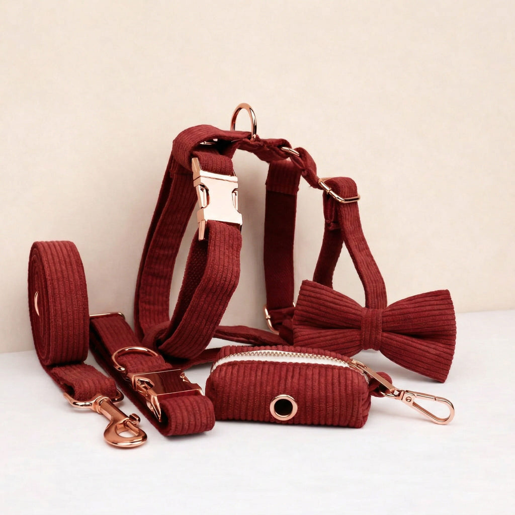 Dark Red Corduroy Set