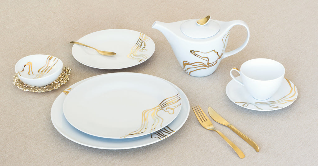 Fiume D'Oro 11-piece Tea Set - Service for 4