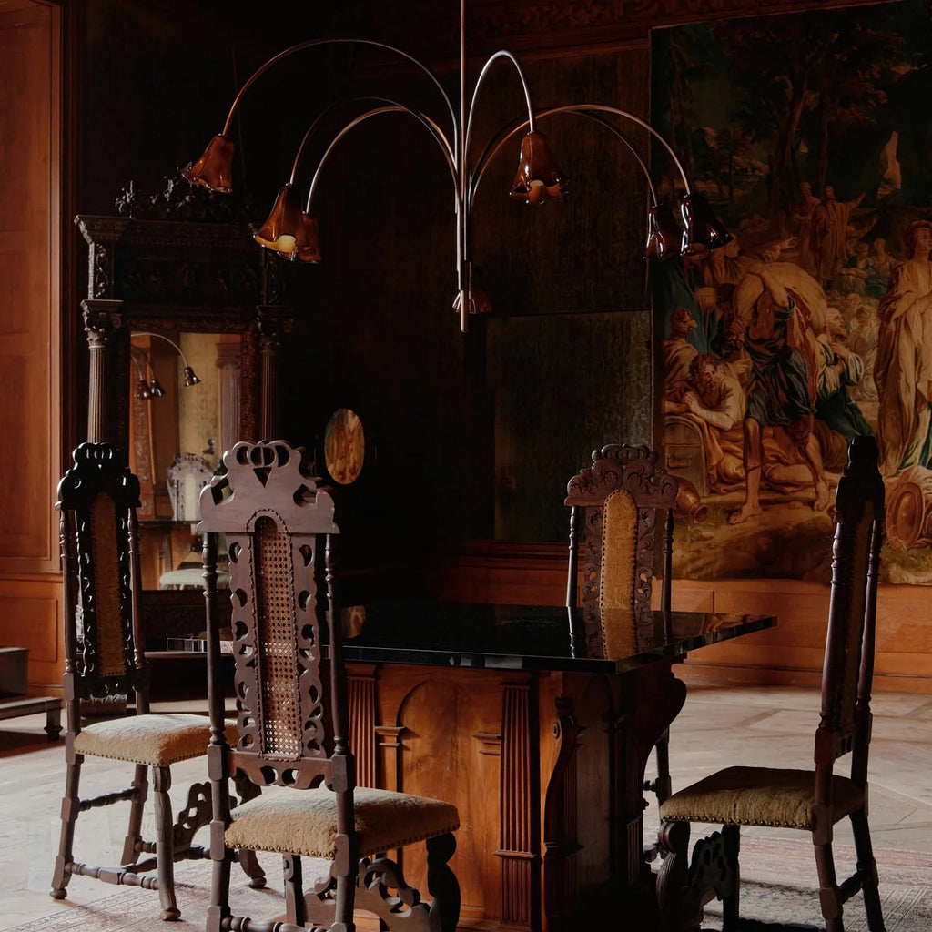 Flora Medieval Glass Chandelier