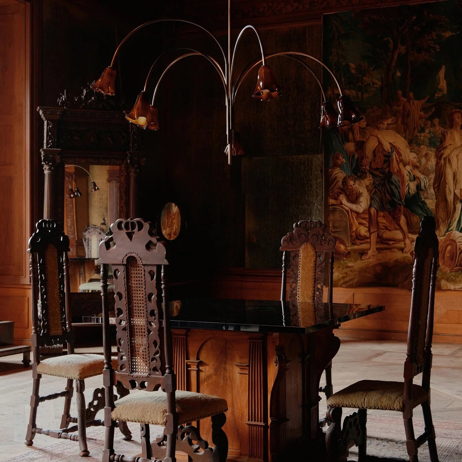 Flora Medieval Glass Chandelier