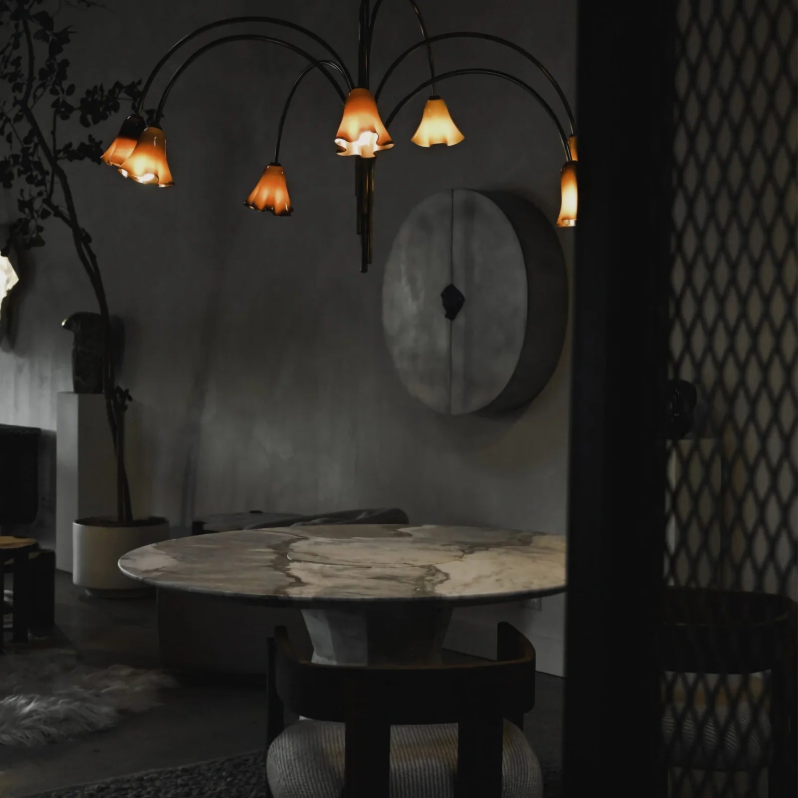 Flora Medieval Glass Chandelier