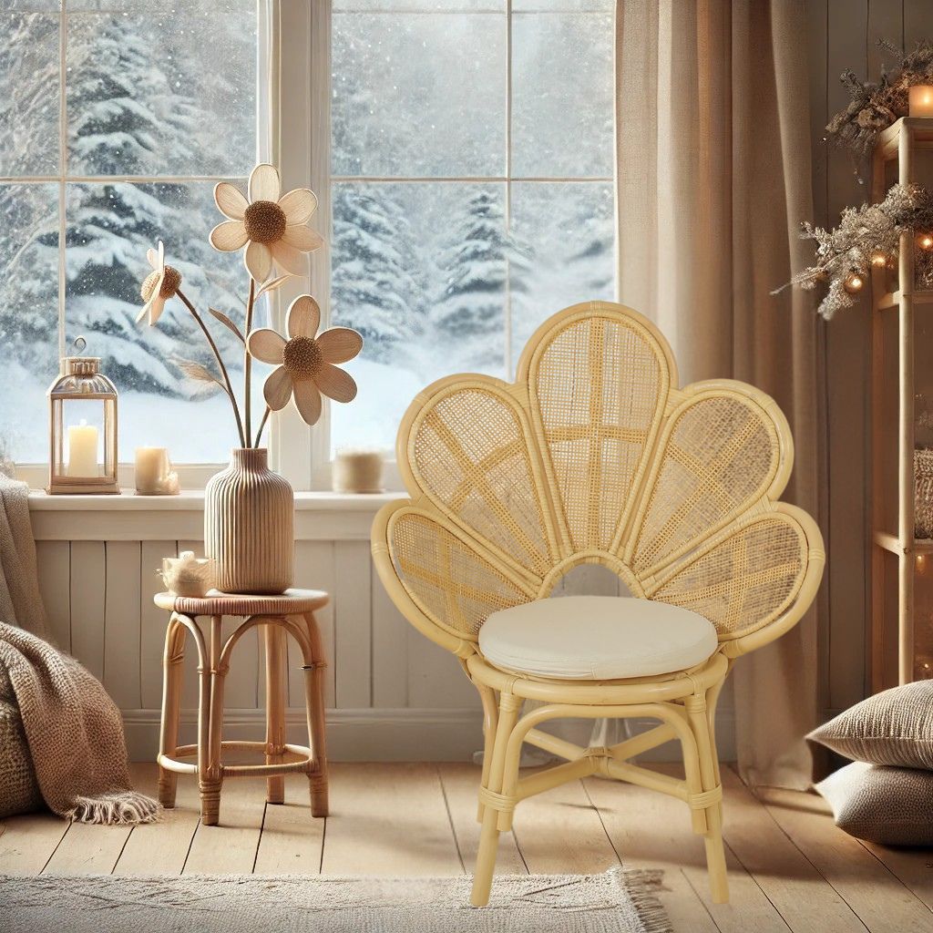 Blossom Rattan Flower Chair