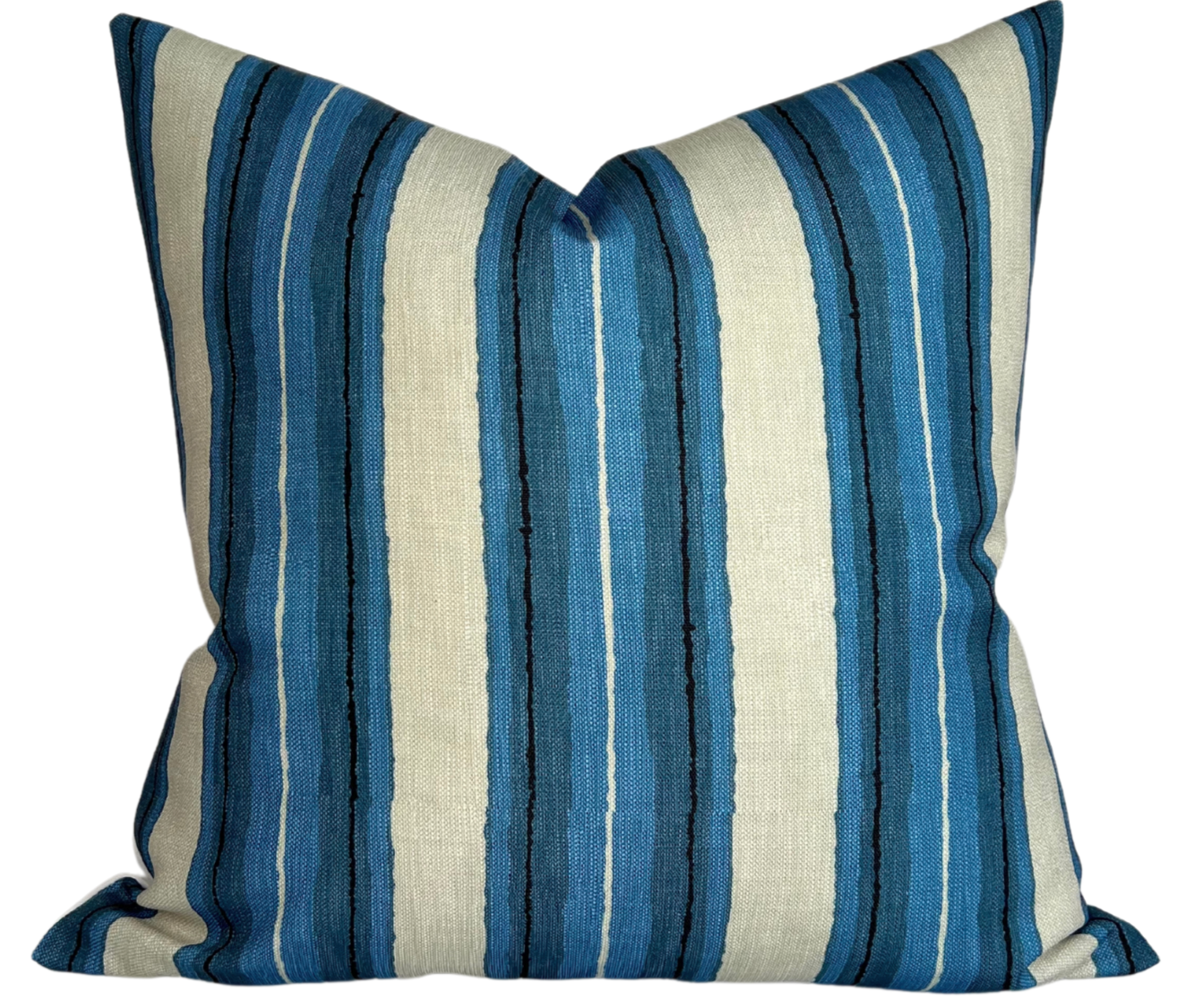 Shoreline Pillow Cover in Pacific Blue, Indoor Outdoor Pillows - Kelly Wearstler Textiles