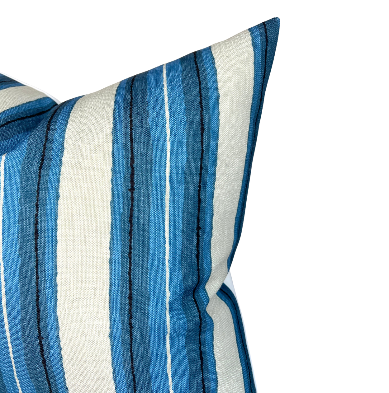 Shoreline Pillow Cover in Pacific Blue, Indoor Outdoor Pillows - Kelly Wearstler Textiles
