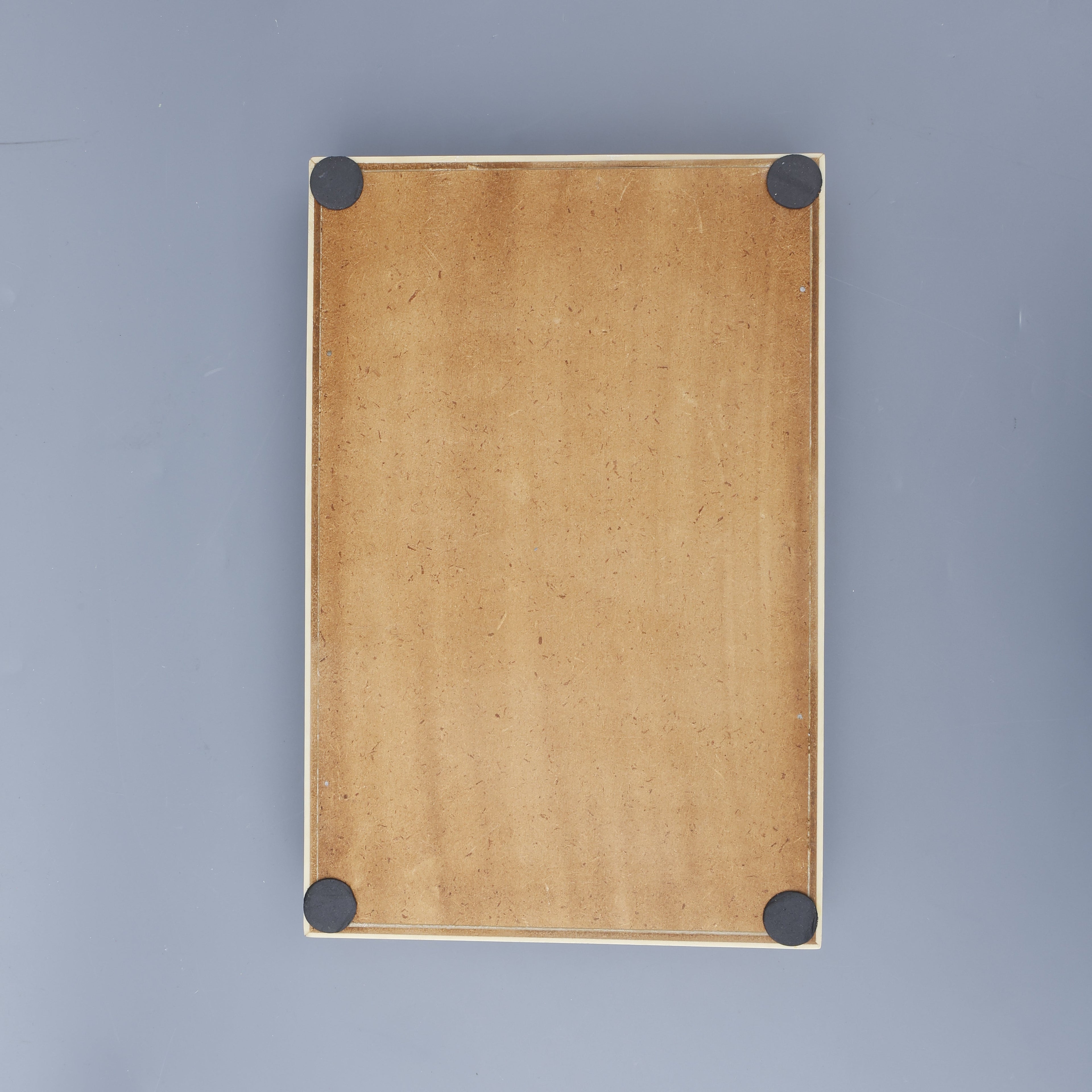 White Bone Inlay Decorative Tray Table Ottoman 11x17 12x12