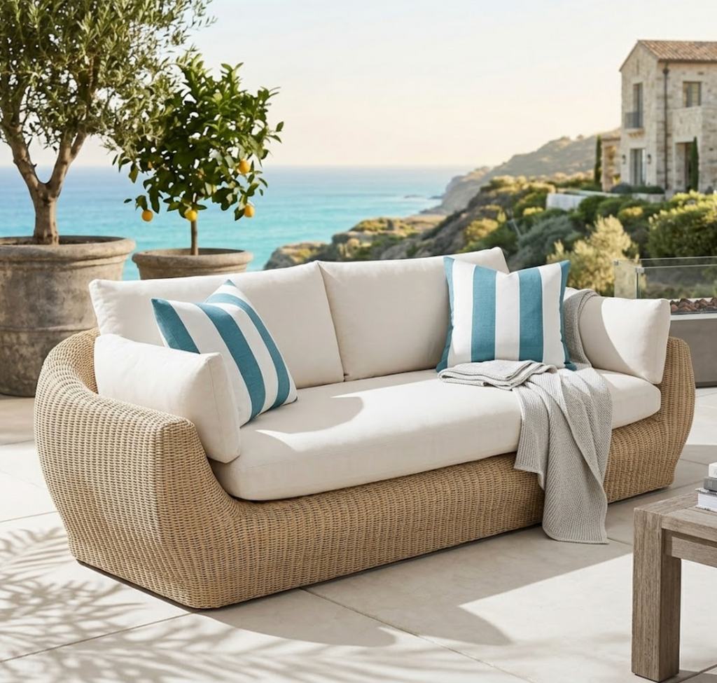 Go To Stripe Pillow Cover in Bahama Mama, Perennials Textiles
