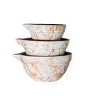 Marbled Terra Mixing Bowls - Set of 3
