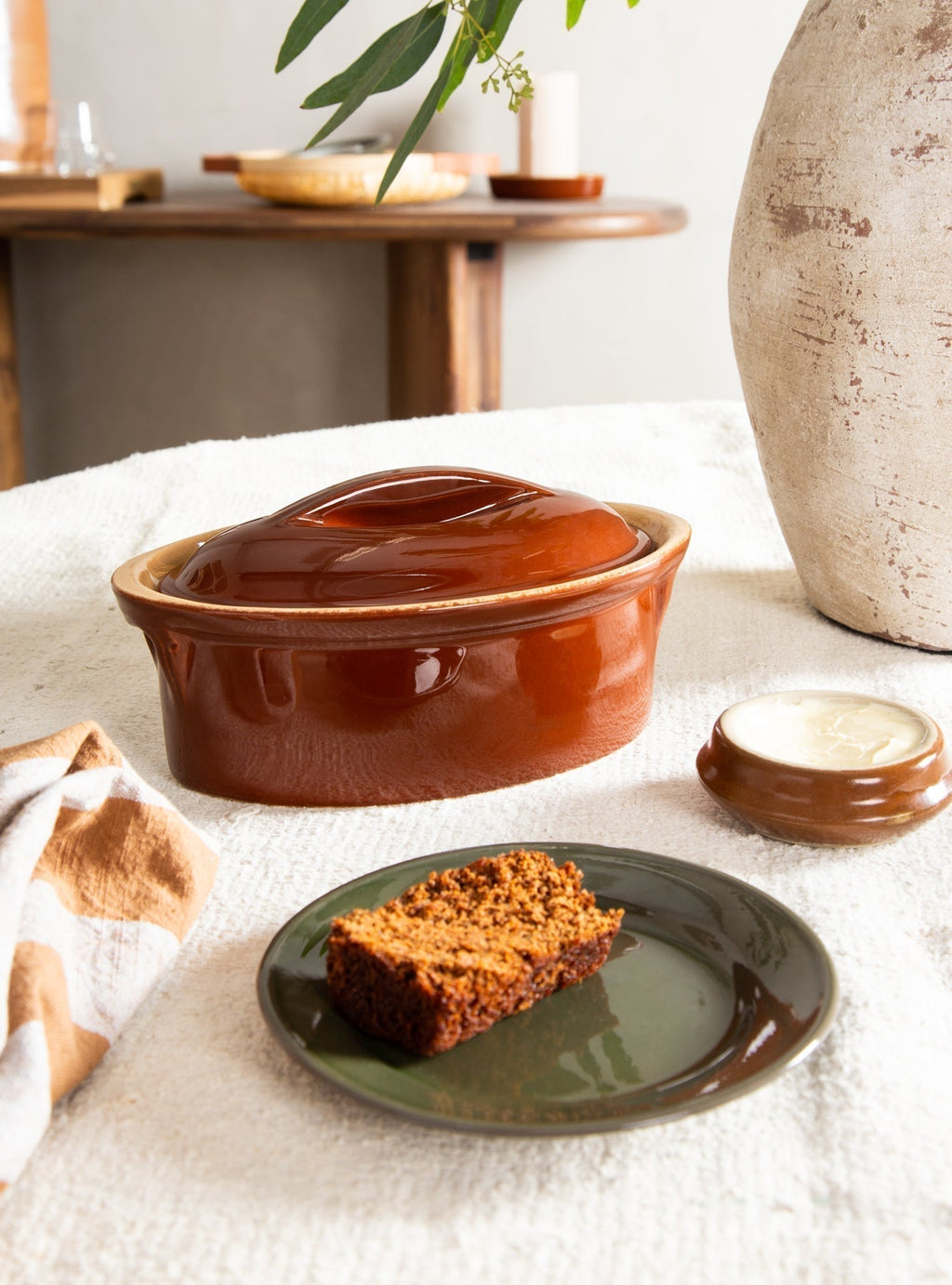 Vintage Oval Lidded Baking Dish