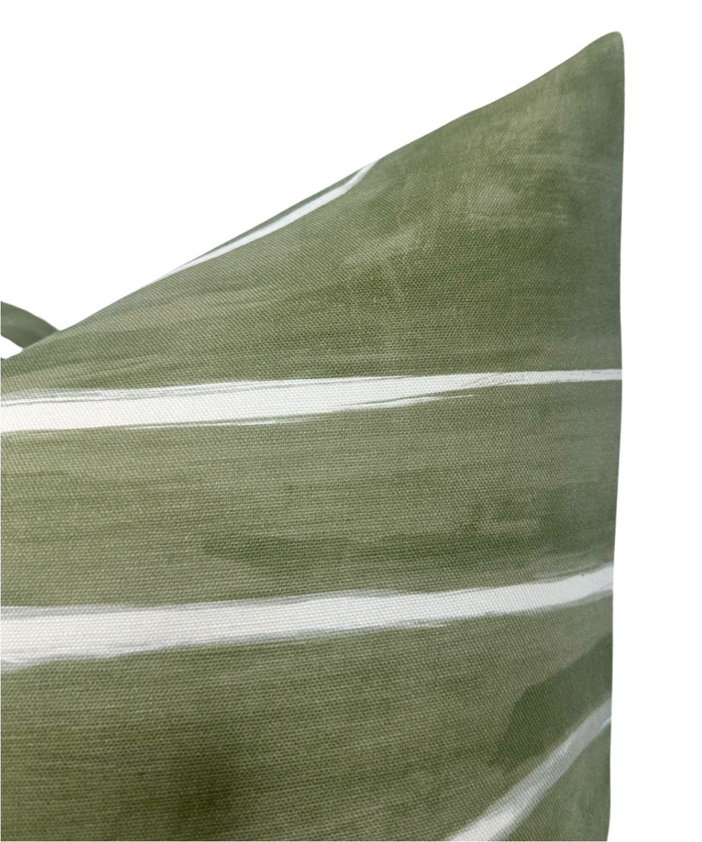 Graffito Pillow Cover in Fern Green, Kelly Wearstler Textiles