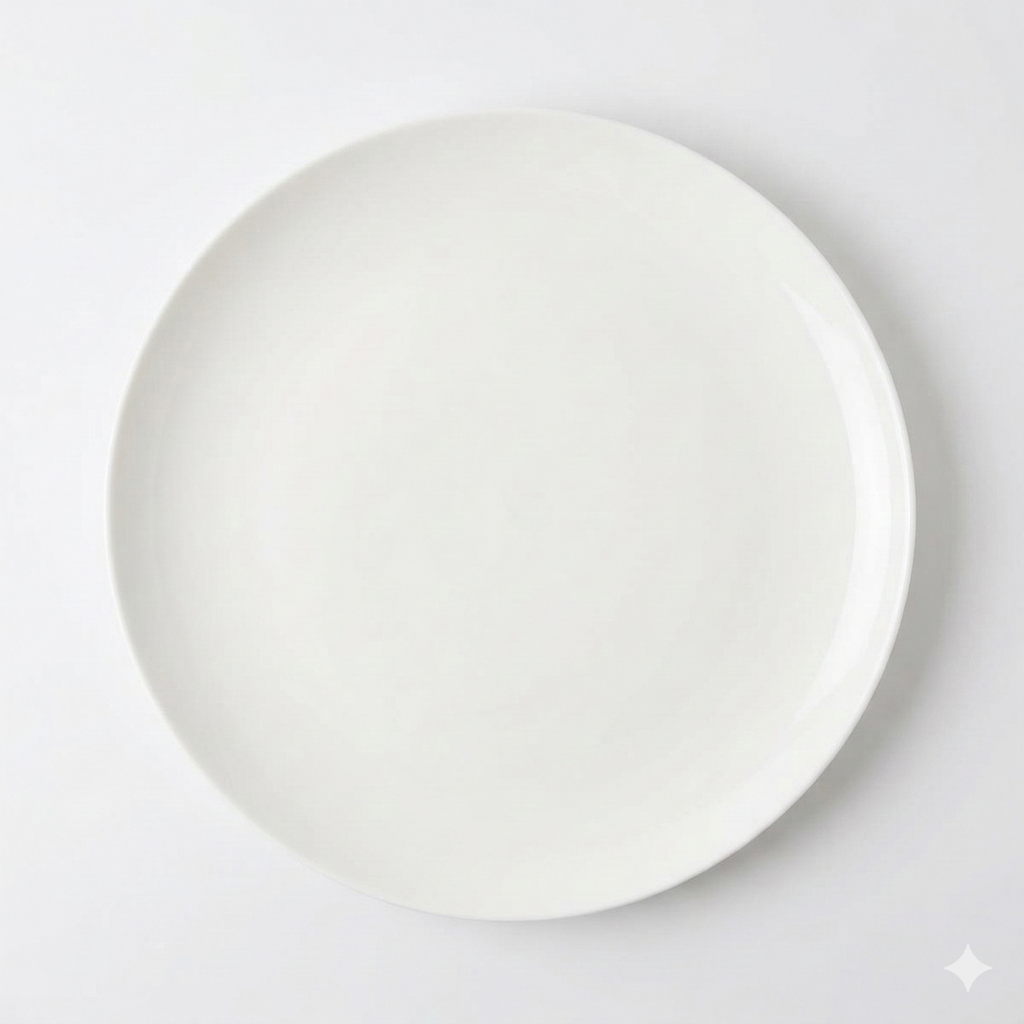 Angelic White Dinner Plates-Set Of 4
