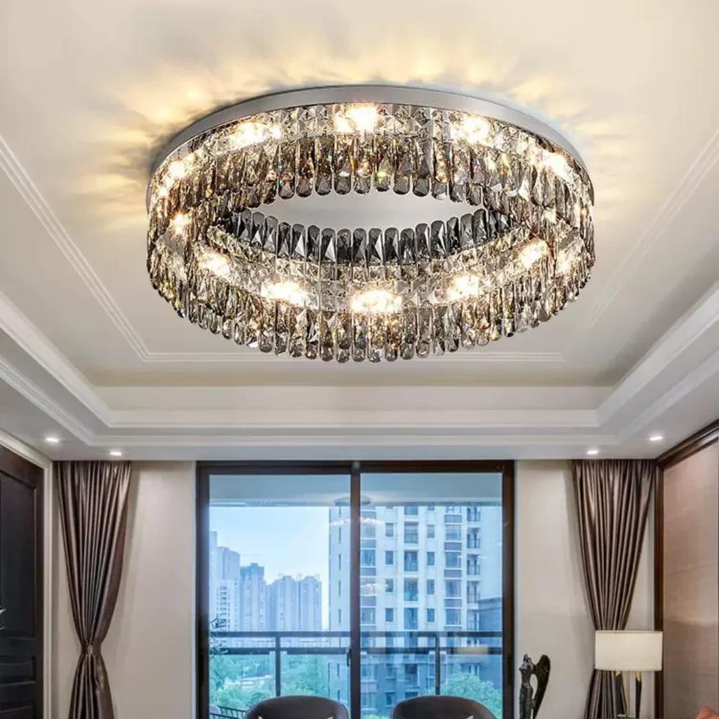 Round Giano Crystal Ceiling Ceiling light
