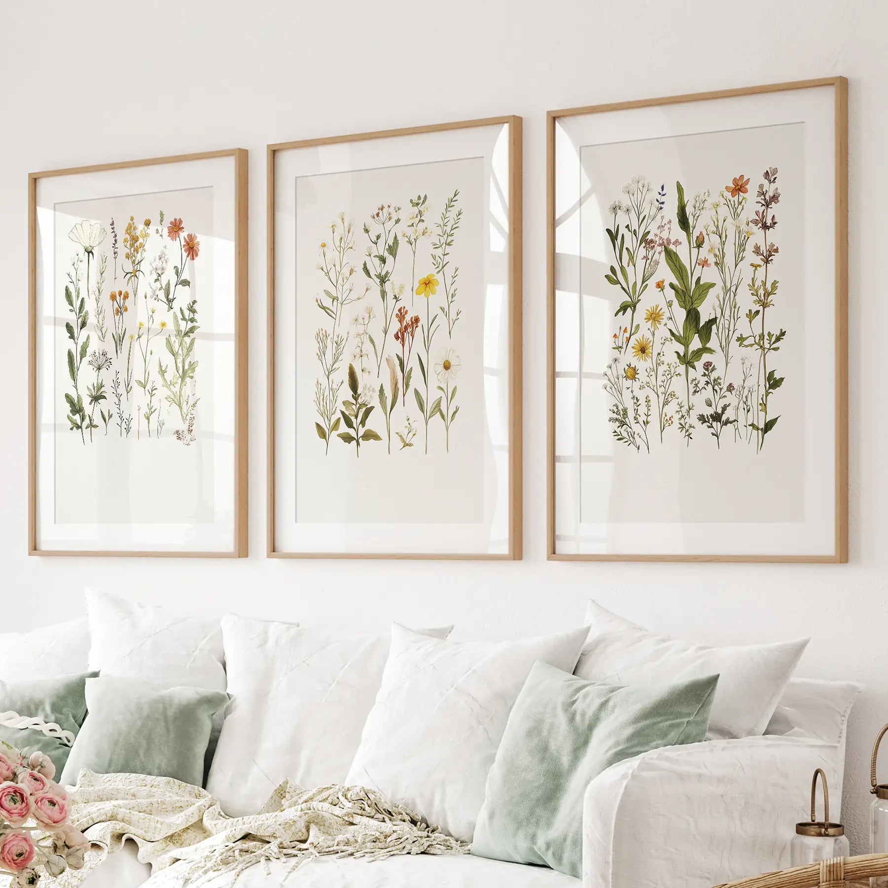 Wildflower Nursery Wall Art Set